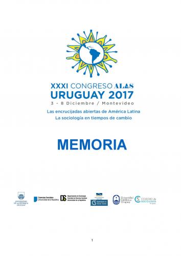 Cubierta para XXXI Congreso ALAS 2017 : Acta Académica